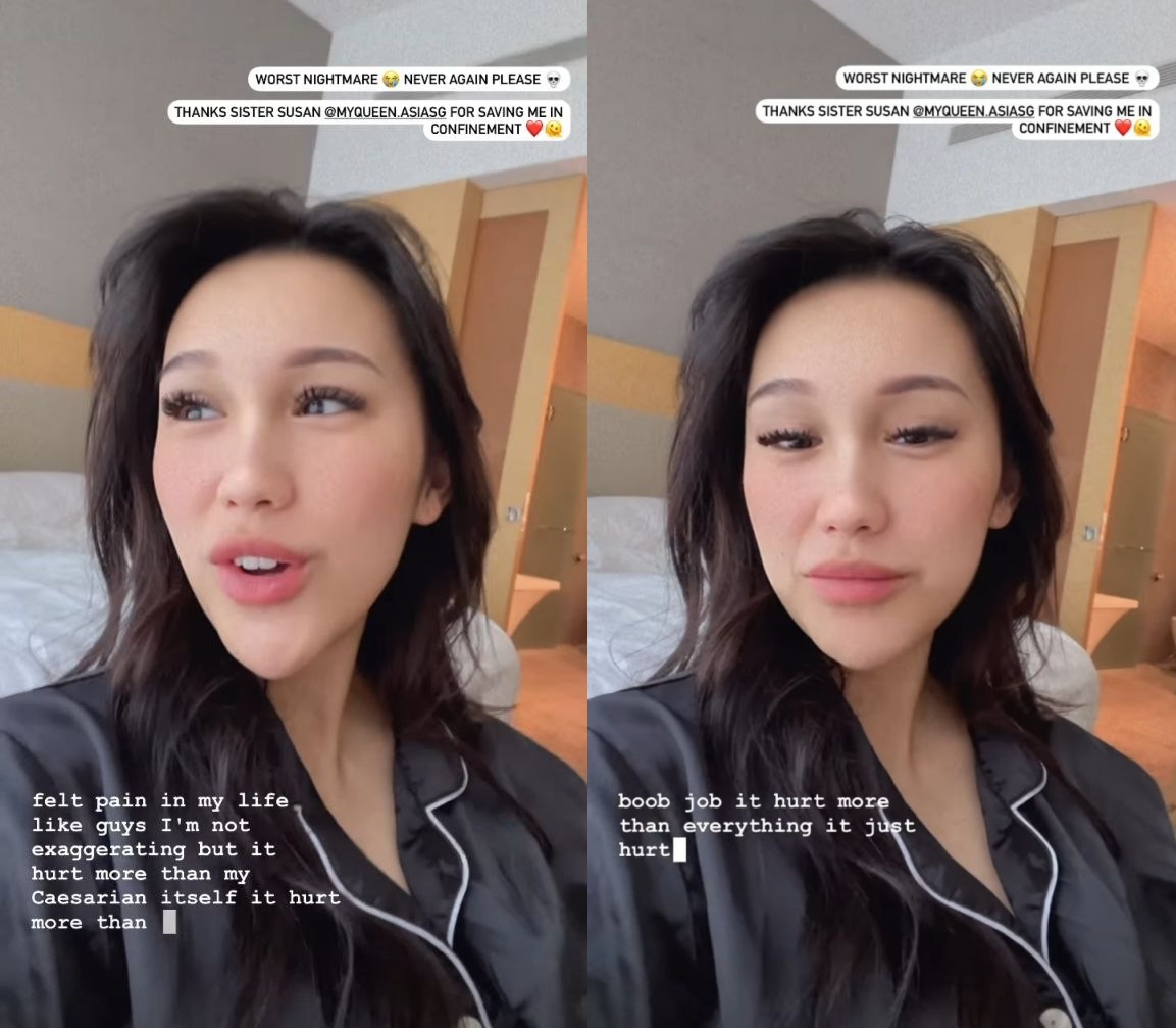 Cheryl Chin admits to boob job