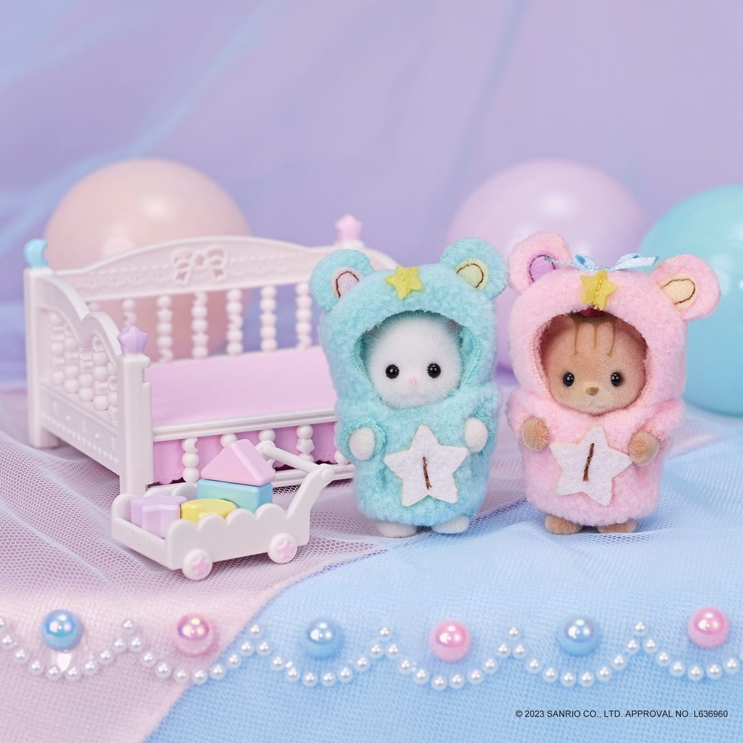 Sylvanian Families Sanrio - Little Twin Stars Baby Persian and Shimaneko