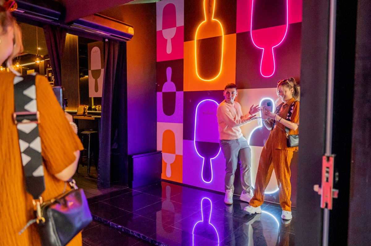 Photo wall at Classics Remixed with Magnum x Mama Diam