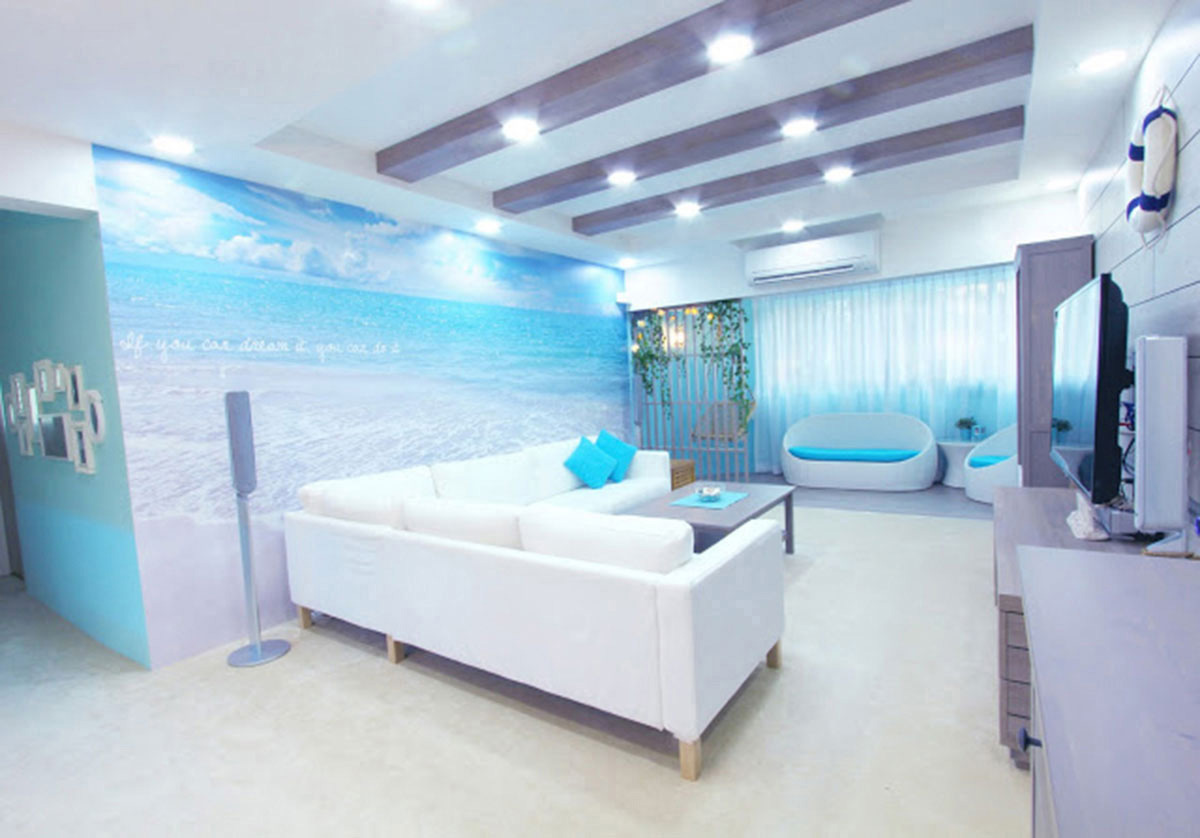 Xiaxue's beach-themed house
