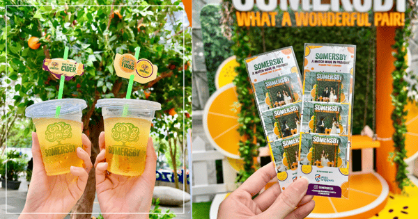Free Slushies, Merchandise & Photo Booth At The Somersby Pop-Up Garden In Town