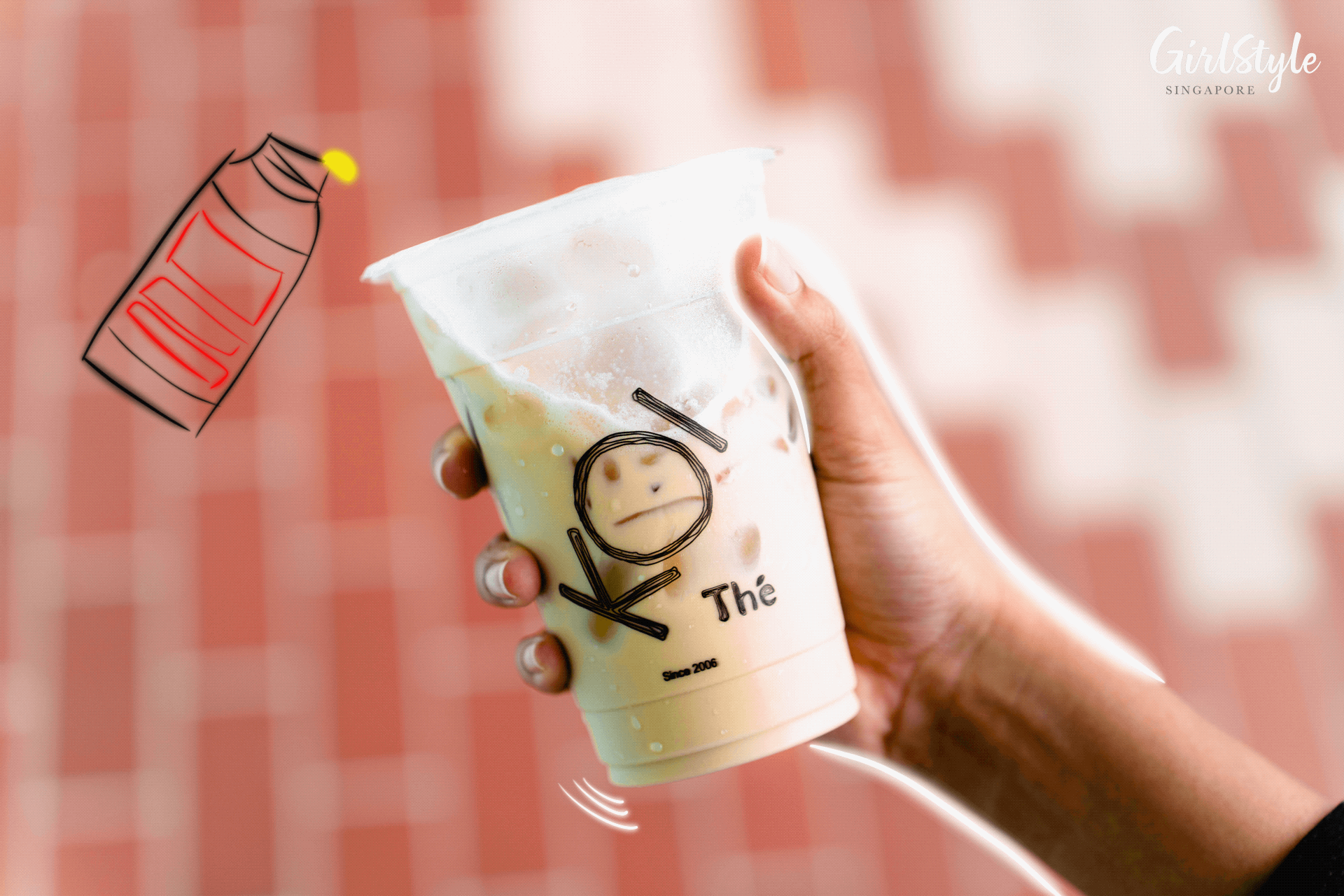 KOI Thé Honey Pi Pa Gao Milk Tea