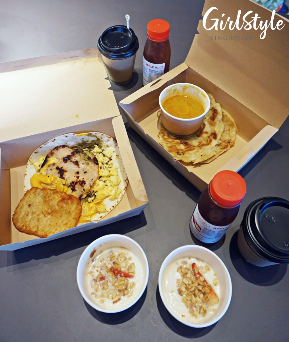Grab & Go breakfast at Citadines Connect Rochester Singapore Hotel