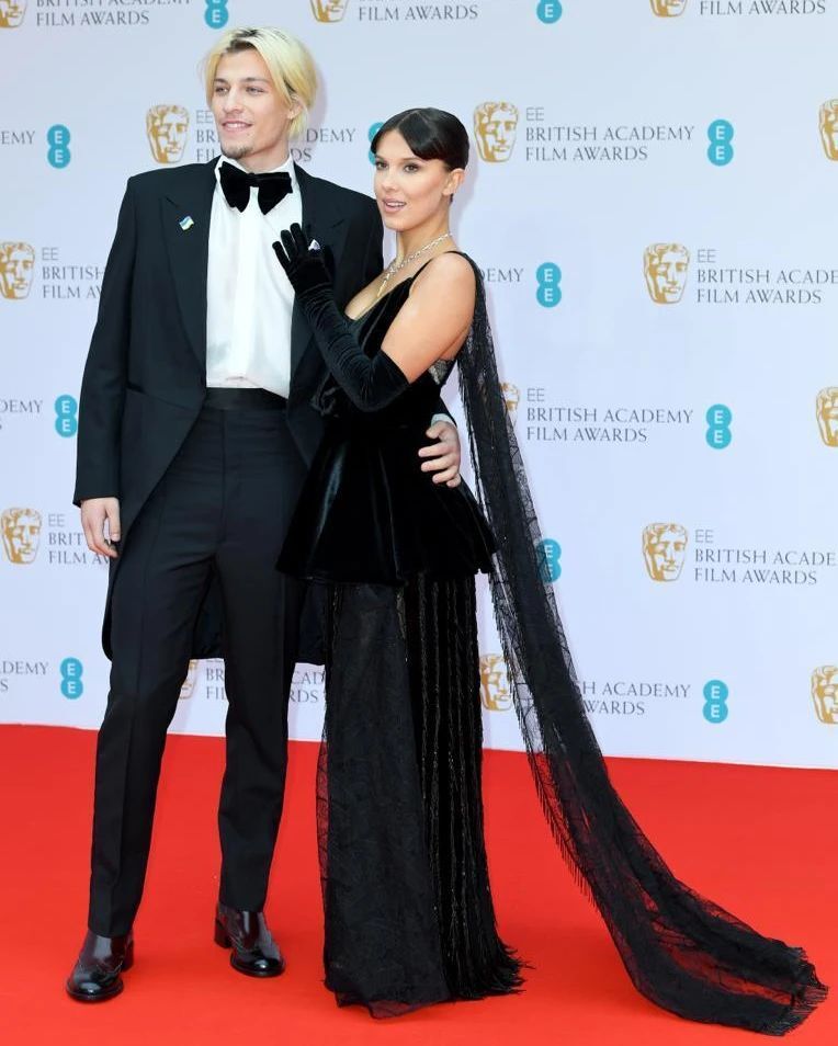 Millie Bobby Brown and Jake Bongiovi in March 2022