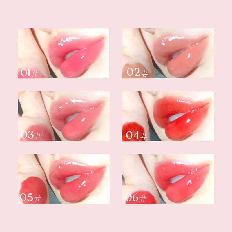 Flortte heart-shaped First Kiss Love Lipstick swatches