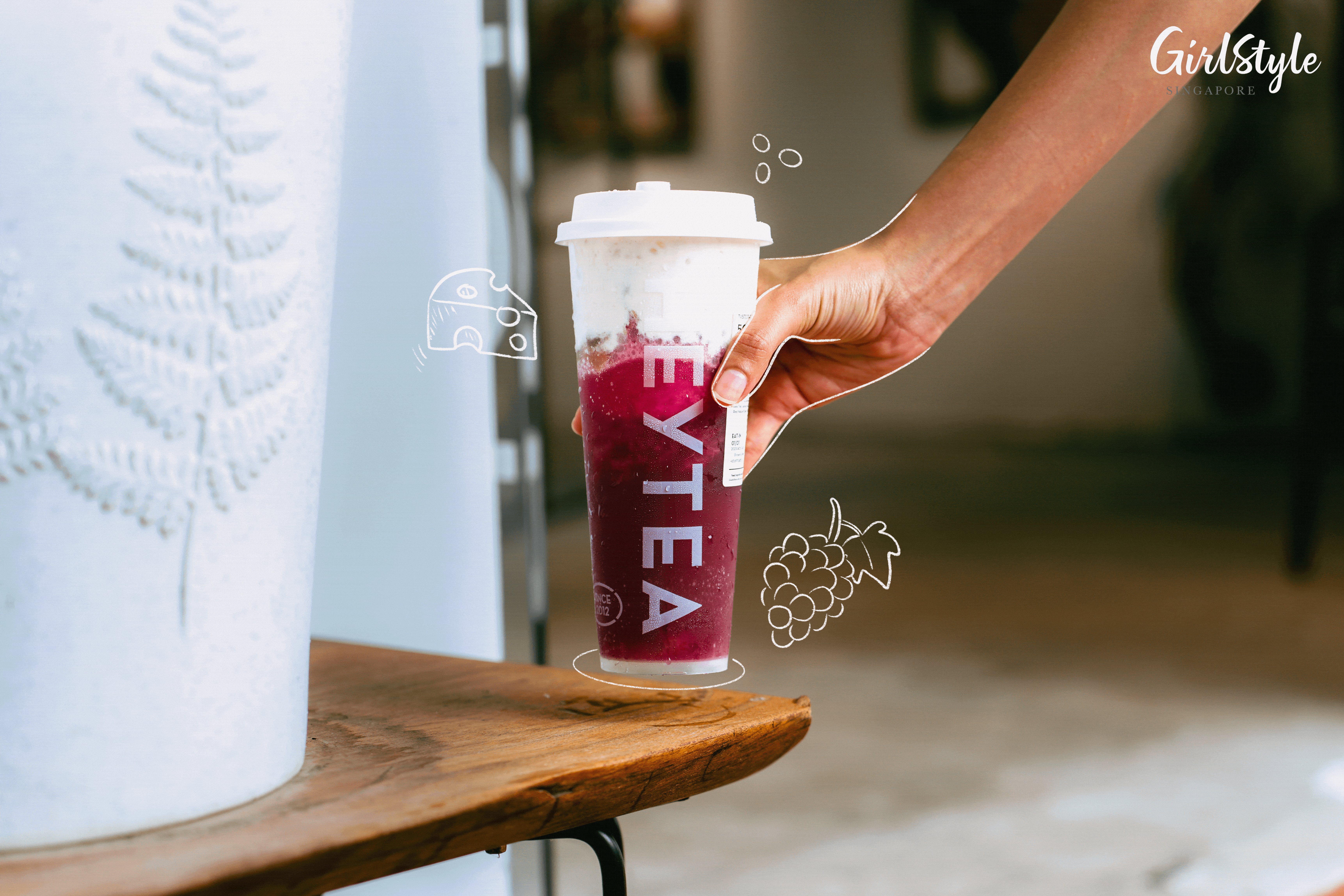 HEYTEA Very Grape with Cheezo