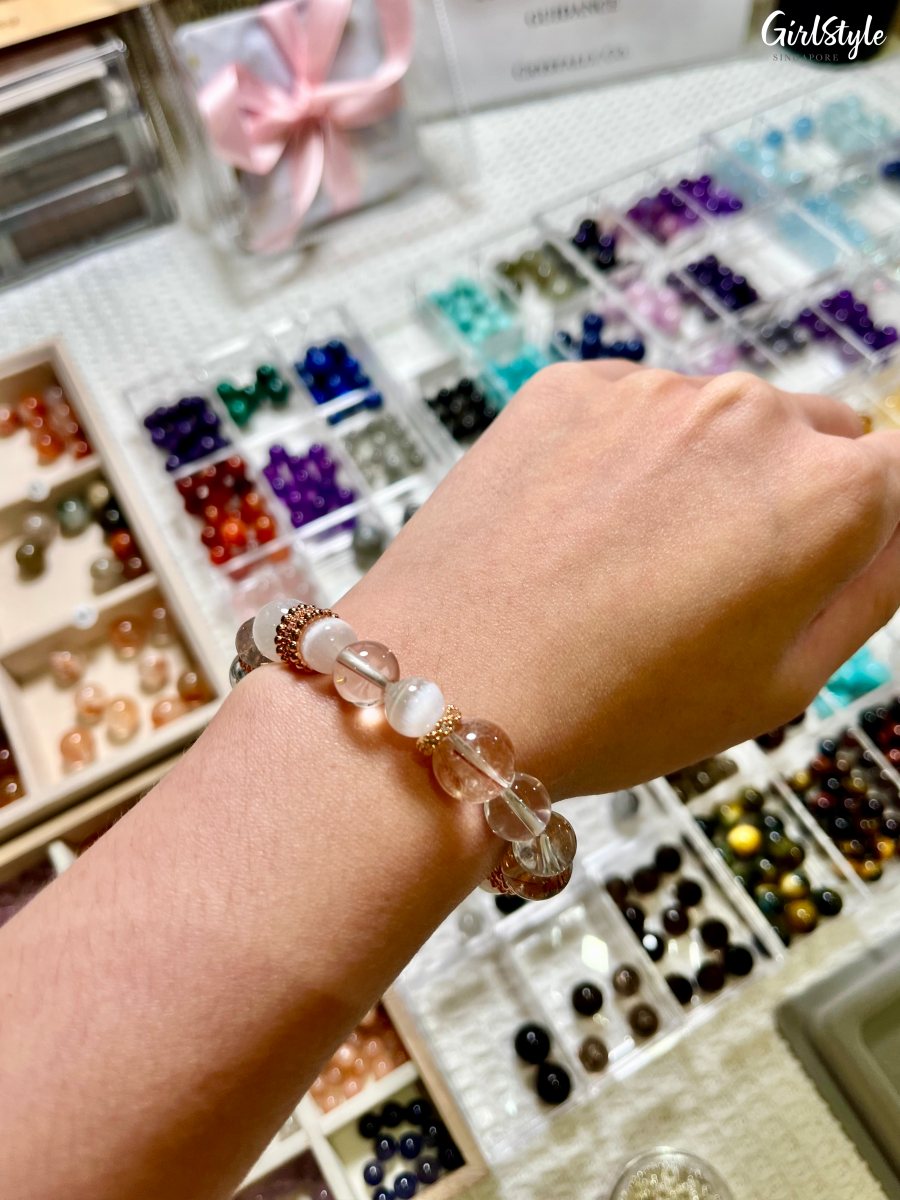 Crystally Co. crystal bracelet-making workshop
