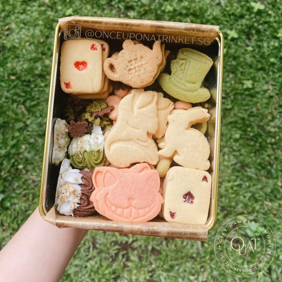 Alice in Wonderland Cookie Tin by Once Upon A Trinket Singapore