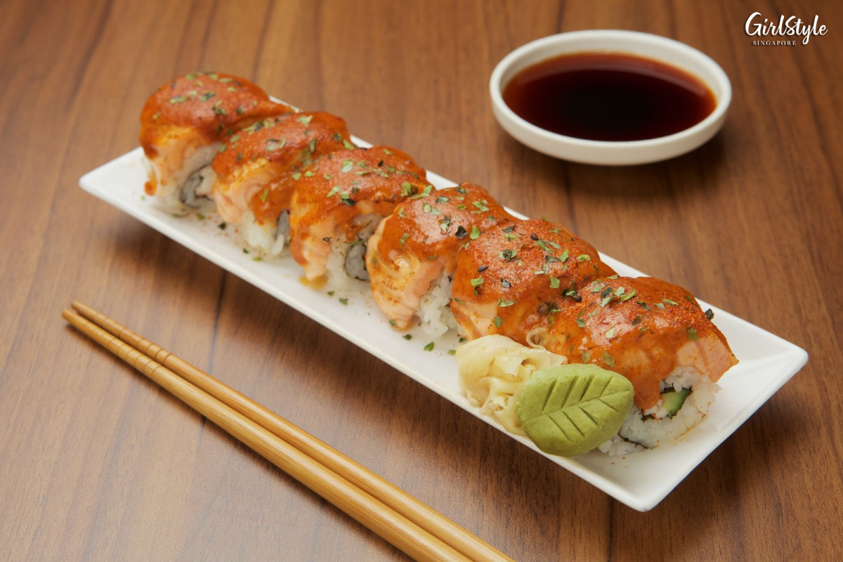 Salmon Warrior Sambal Maki, $12.90 (6pcs).