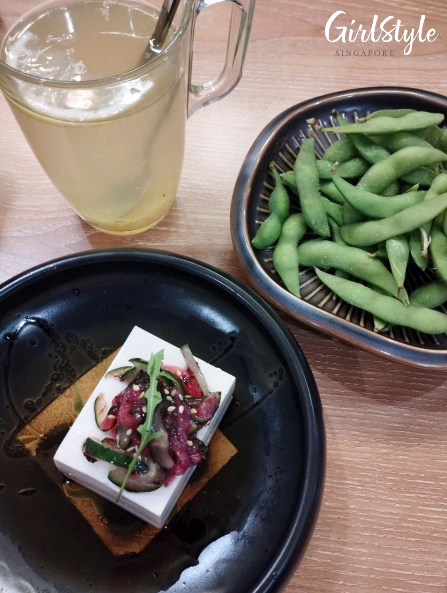 Tonkatsu ENbiton yuzu tea & Ume Shiso Hiyayakko review Singapore