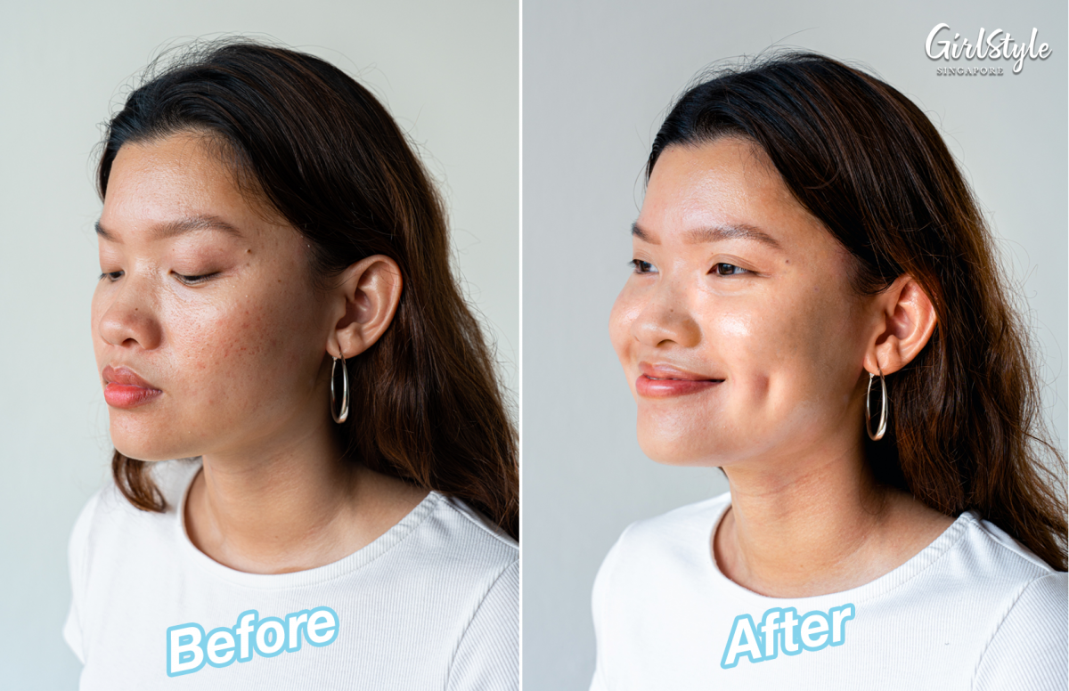 The Hydro Boost Hyaluronic Acid Serum’s lightweight texture was easily absorbed into Jayme's skin. She was also impressed to see the redness on her cheeks subside after a week of testing the product.