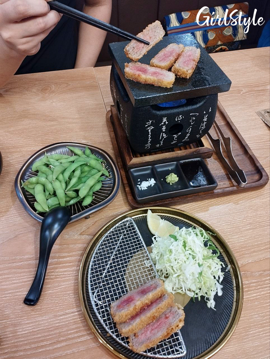 Tonkatsu ENbiton Miyazaki Gyukatsu review Singapore