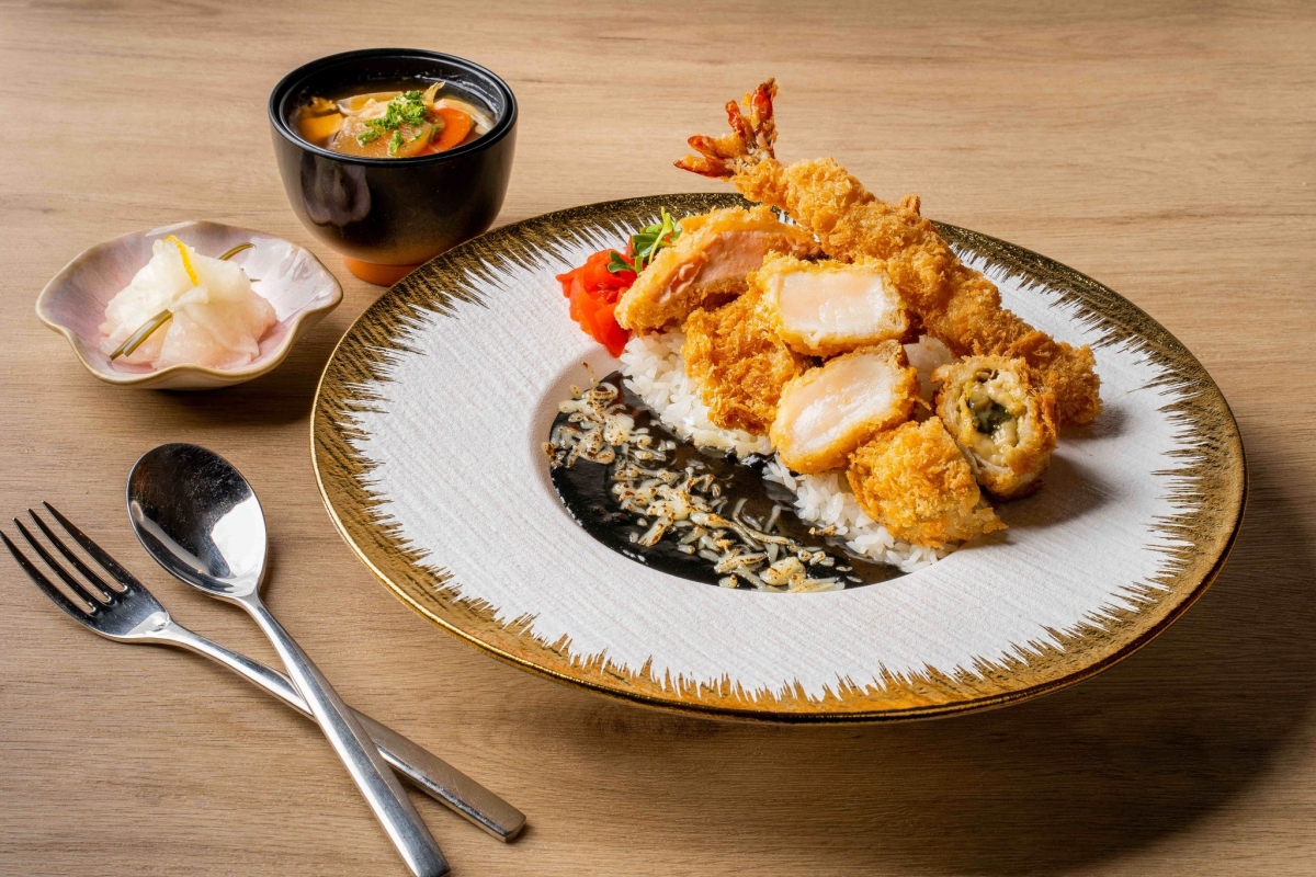 Tonkatsu ENbiton Kaisen Mix Fry Kuro Kare Singapore