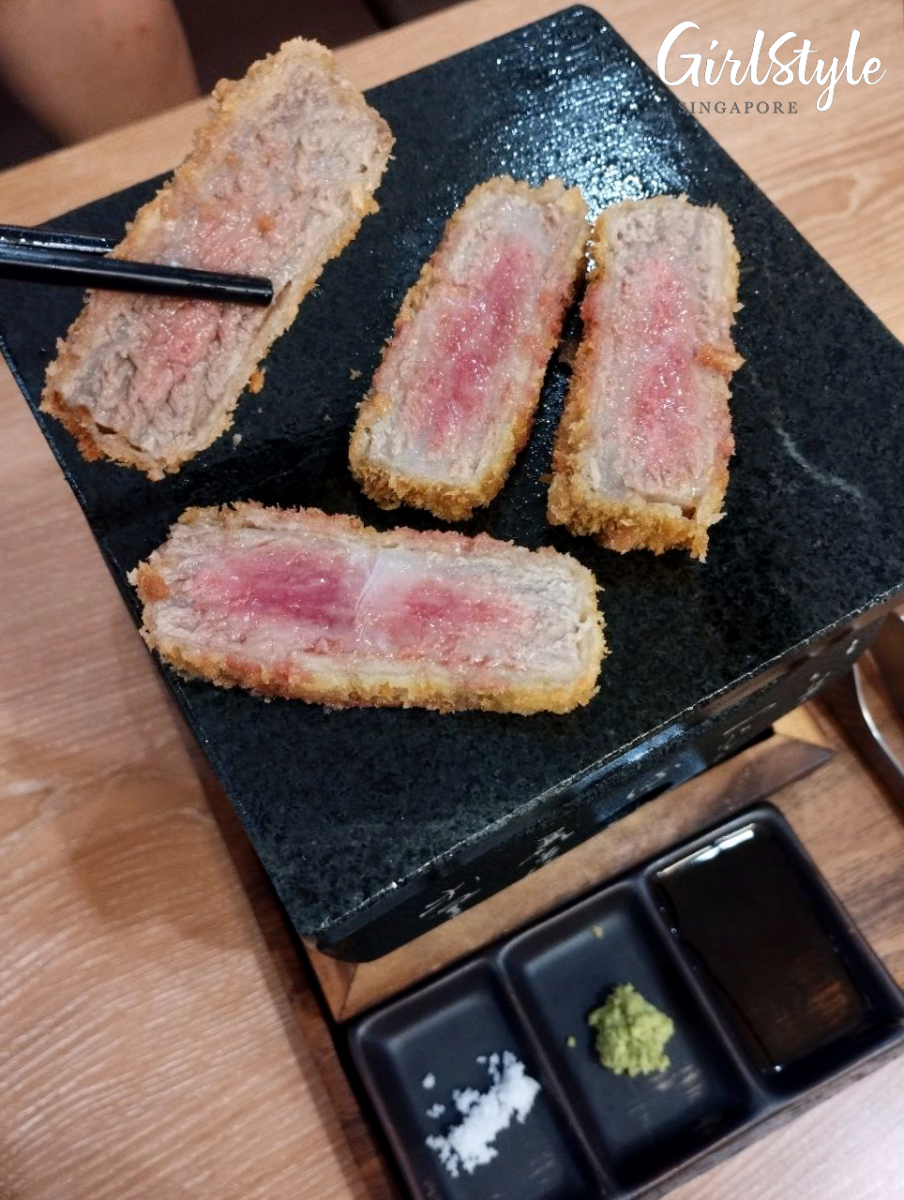 Tonkatsu ENbiton Miyazaki Gyukatsu review Singapore