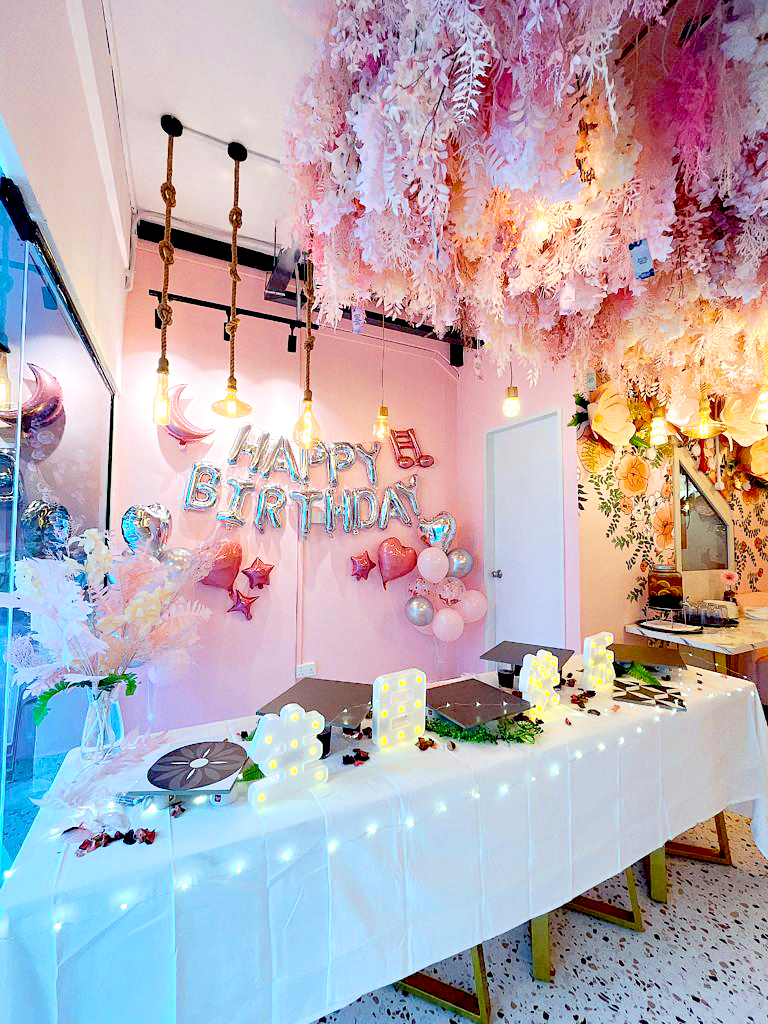 GIG Cafe - Pink floral cafe at Tampines Singapore