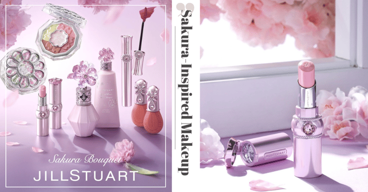 Jill Stuart Has Gorgeous Limited Edition Sakura-Inspired Makeup In Pretty Pink Gem-Encrusted Packaging