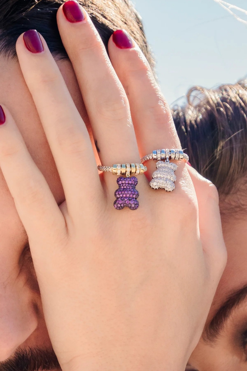 Ultra Violet Yummy Bear Ring