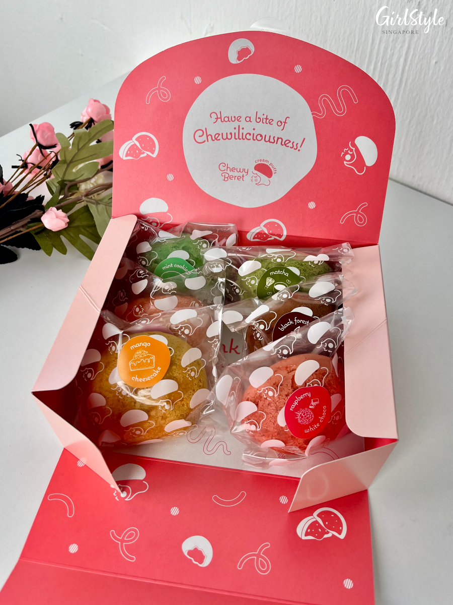 Box of 6 Chewy Beret Cream Puffs