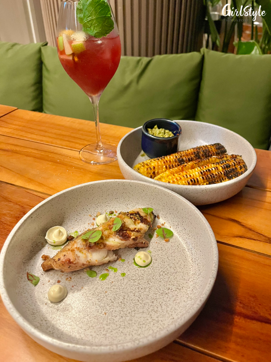 Spiced Corn Ribs and Chargrilled Octopus