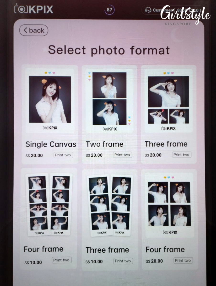 KPIX Korean-style Selfie Photo Booth Singapore