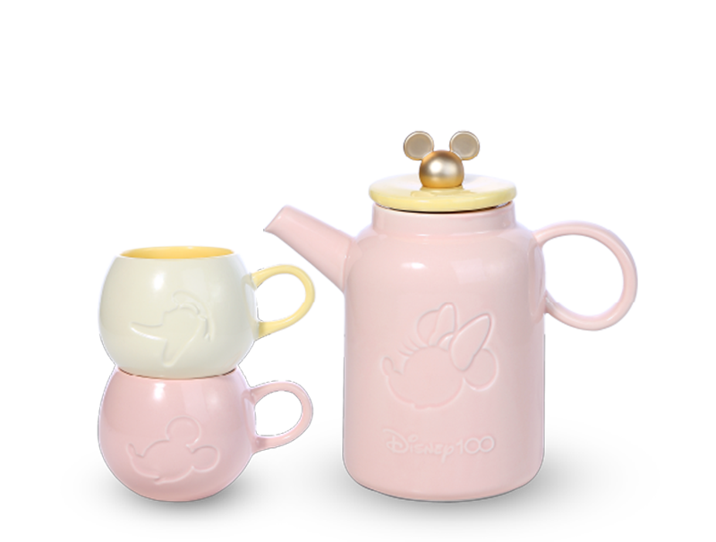 FairPrice Disney100 Ceramic Teapot with 2 Cup