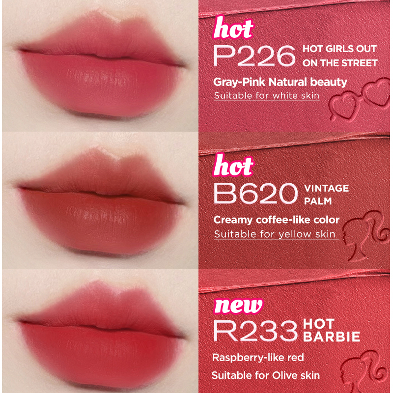 Colorkey X Barbie Mini Lip Gloss Set colours
