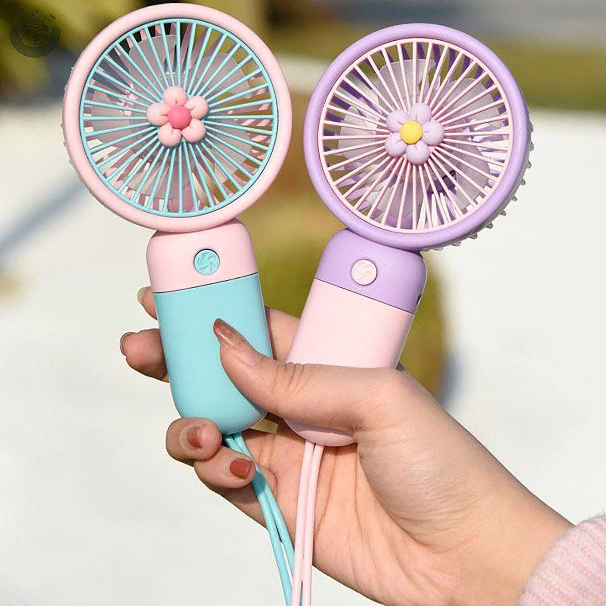 Pastel Floral Fan
