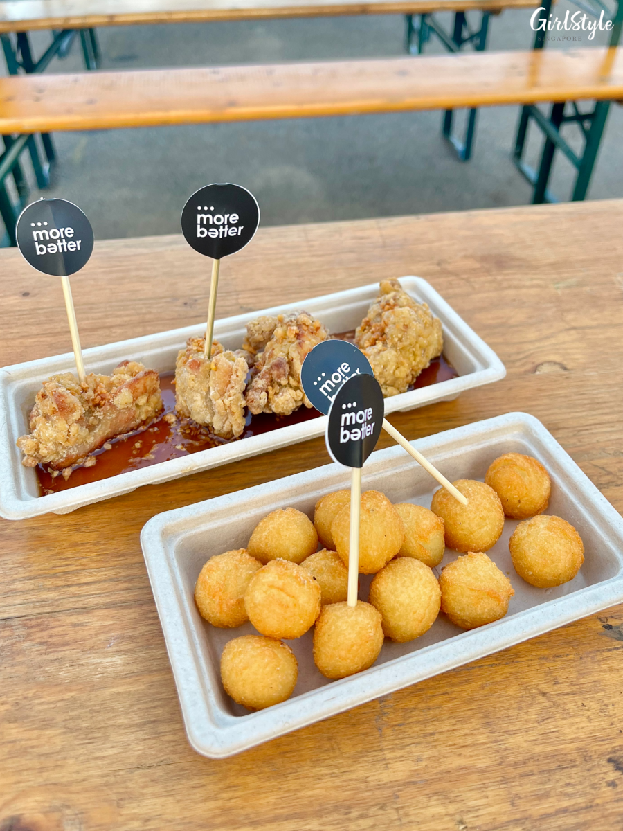 more batter Soy Garlic Fried Chicken and Potato Balls