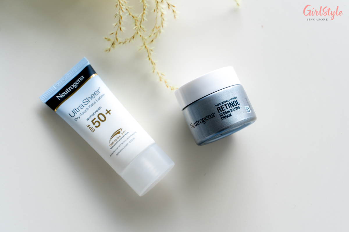 Ultra Sheer Dry-Touch Face Lotion Sunscreen SPF50 PA++++ & Rapid Wrinkle Repair® Retinol Regenerating Cream