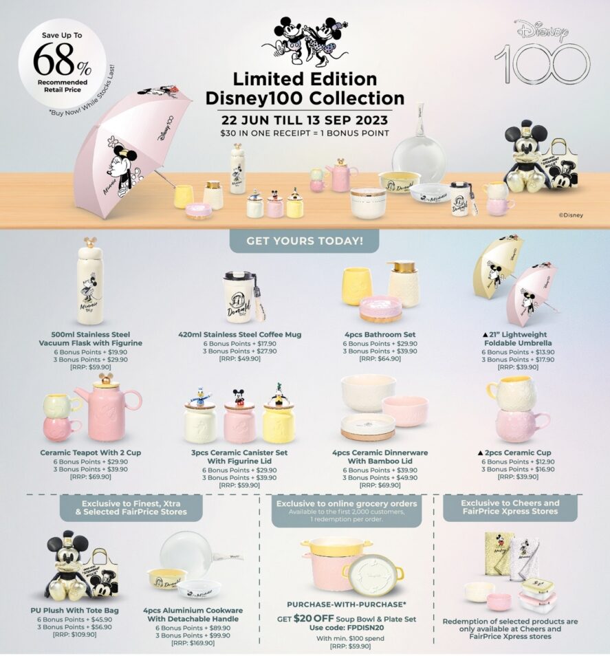 FairPrice Disney 100 Merchandise