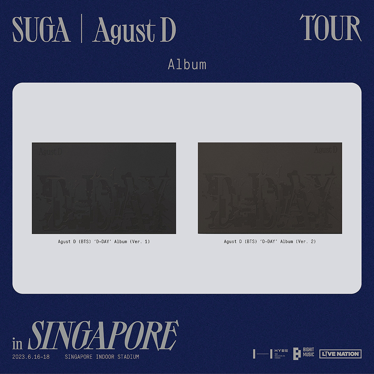 AGUST D | BTS Suga D-Day Tour Merch Singapore