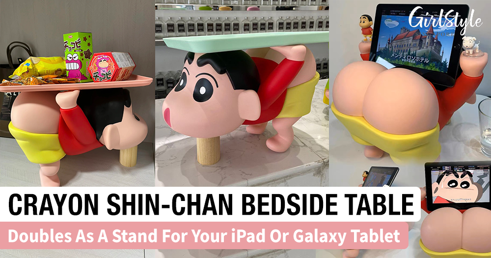 Crayon Shin-Chan Table Doubles As A Tablet Holder