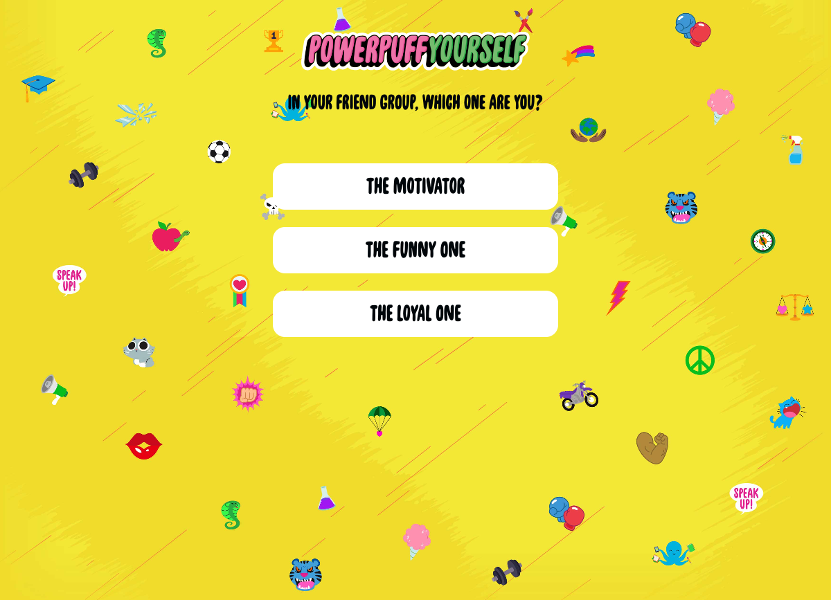 Powerpuff Yourself personality quiz