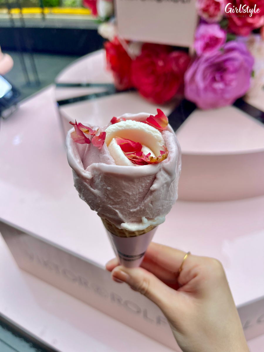 Lychee Rose ice cream by Sugartree Gelato
