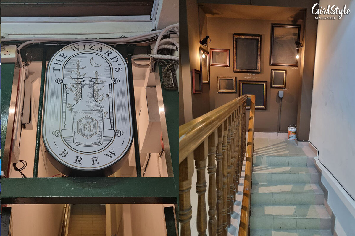 The Wizard's Brew Signboard & Stairwell