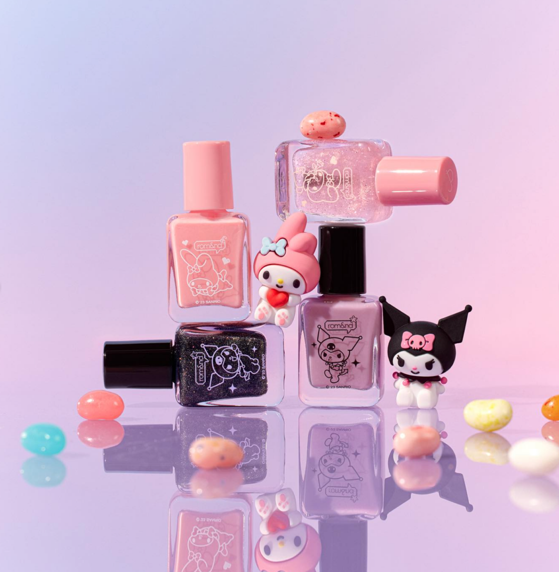 rom&nd x Sanrio My Melody Kuromi Mood Pebble Nail