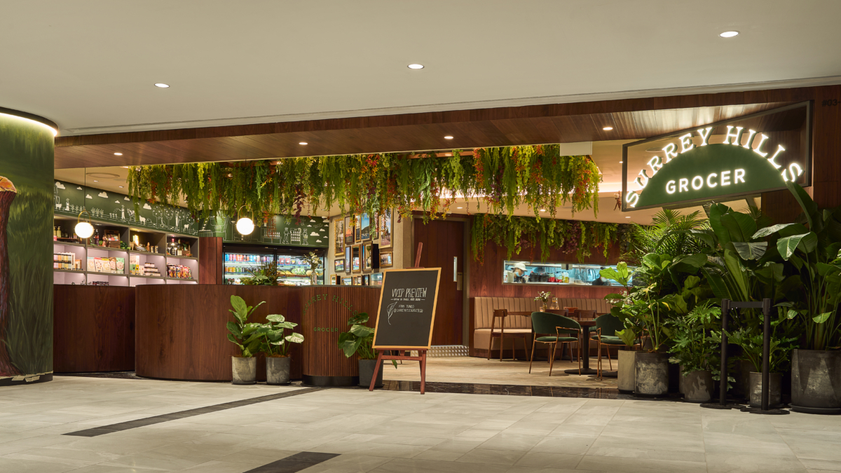 Entrance of Surrey Hills Grocer Raffles City