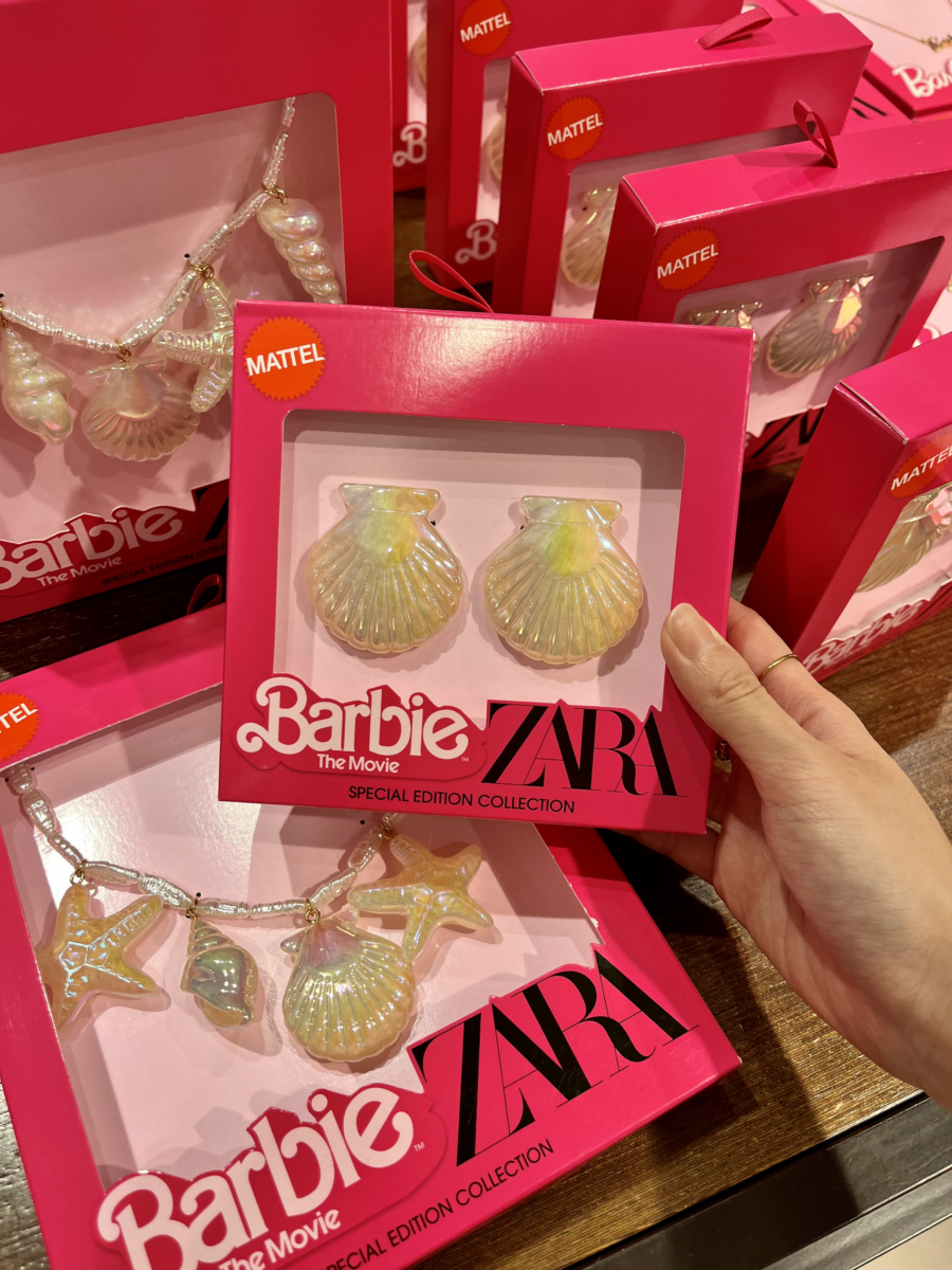 ZARA x Barbie enameled shell accessories