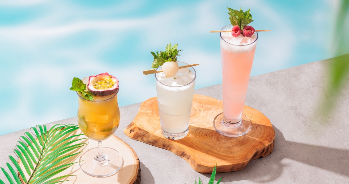 Cocktails at +Twelve beach club