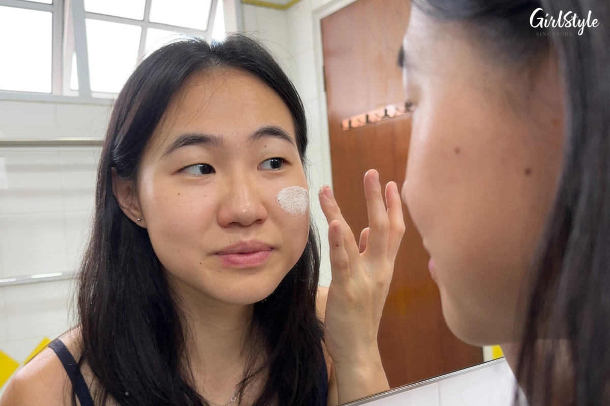 Megan is surprised by how gentle MOSAIK’s Revitalising Face Scrub is