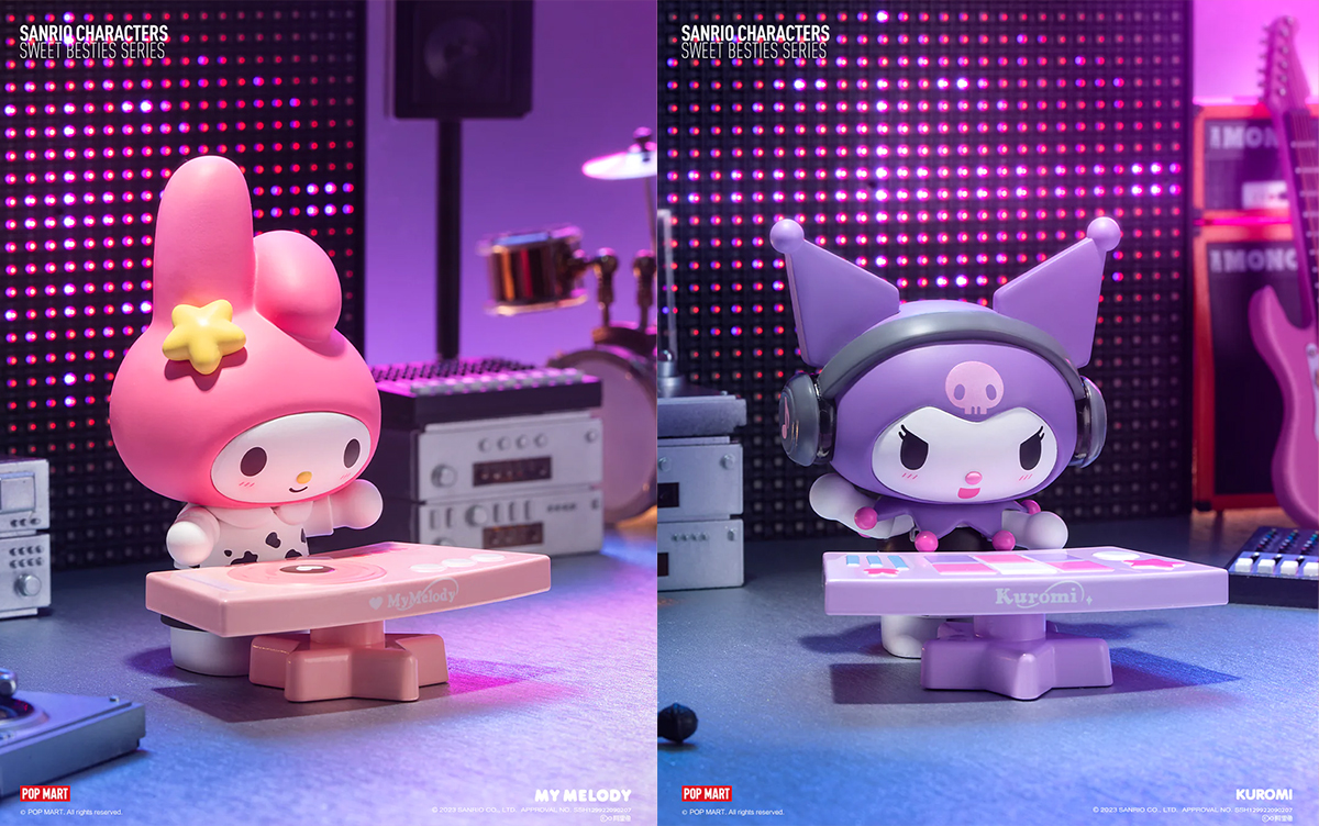 POP MART Has My Melody & Kuromi Sweet Besties Figurines So