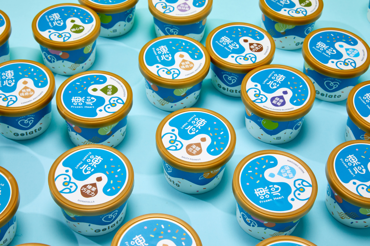 Frozen Heart Gelato Cups