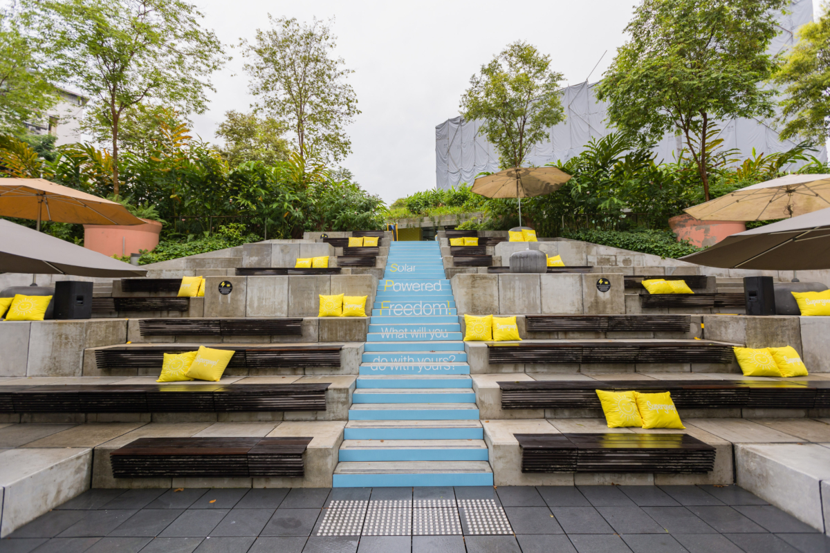 Supergoop!’s SPF Party Pop-up at Design Orchard rooftop