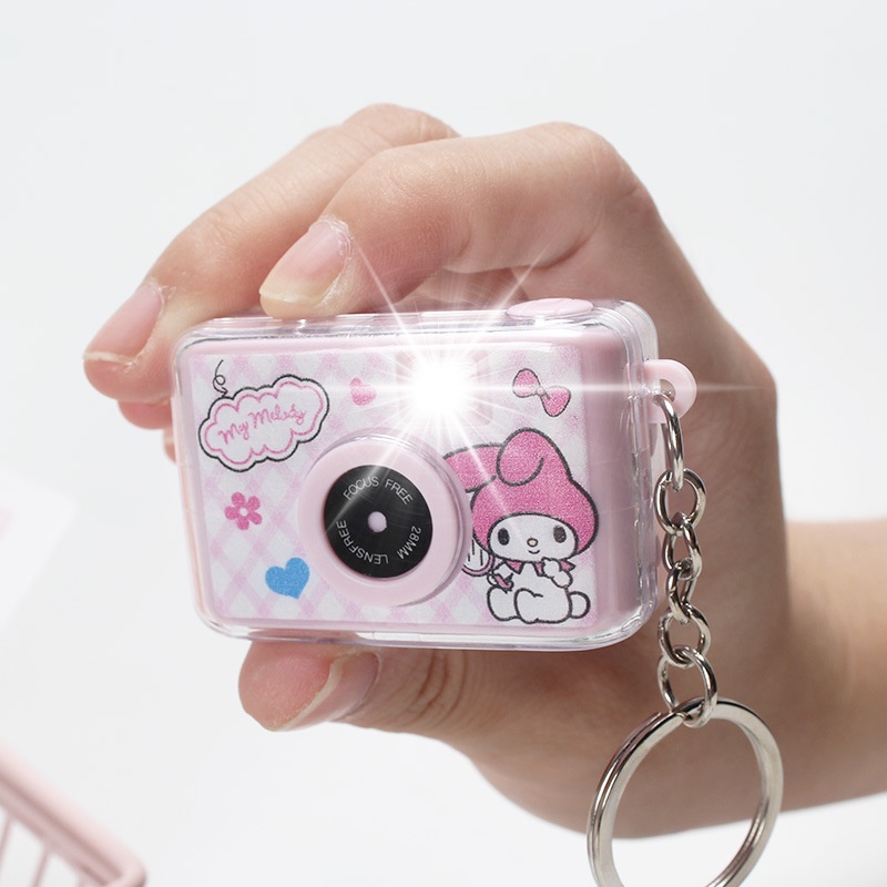 My Melody-themed camera keychain