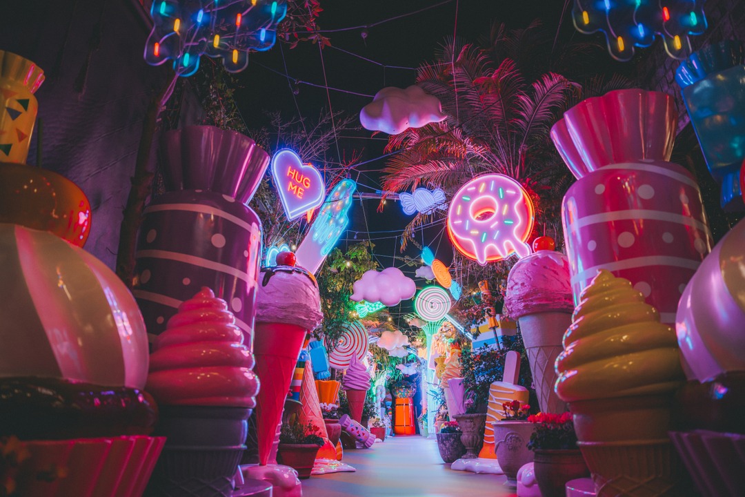 Night time at Candyland, The Grounds of Alexandria