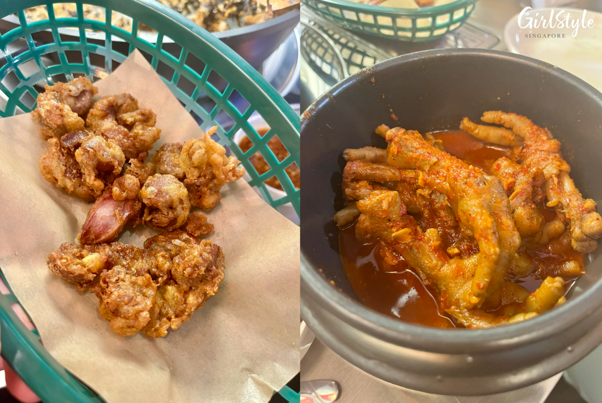 Chicken Gizzard and Dakbal (Spicy Chicken Feet)
