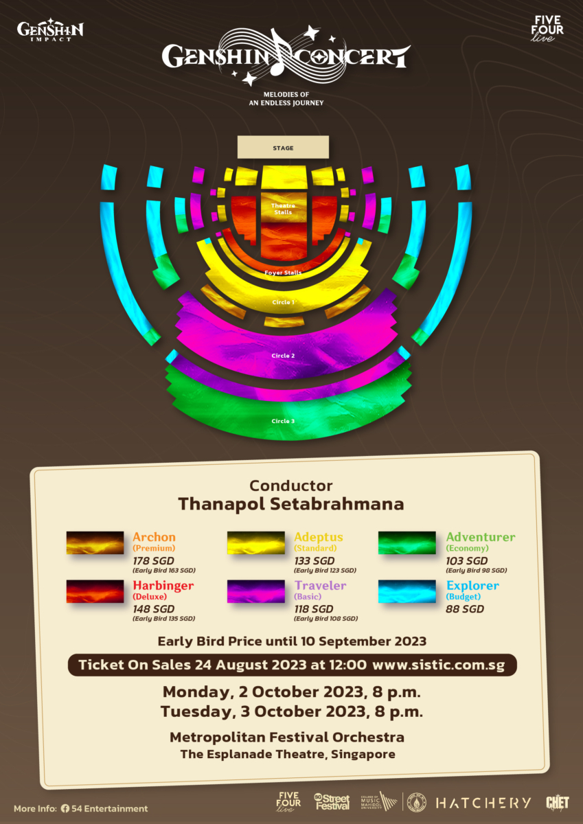 Genshin Concert - Melodies of an Endless Journey Seating Chart