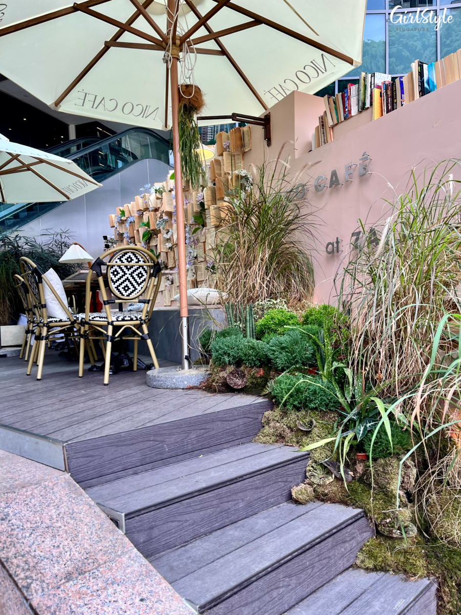 Alfresco seating area at Nico Cafe @ Wheelock Place