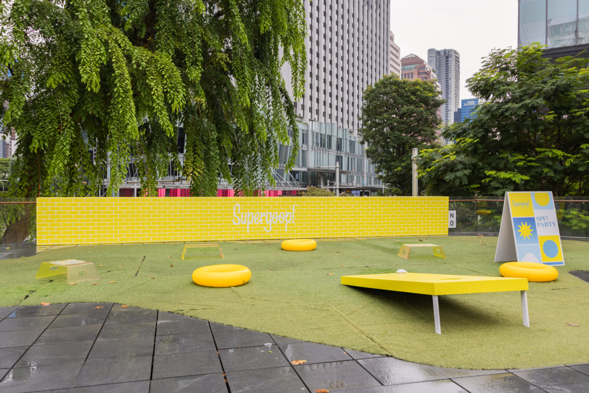 Supergoop!’s SPF Party Pop-up at Design Orchard rooftop