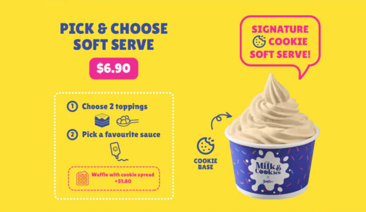 Milk & Cookies Pick & Choose Soft Serve